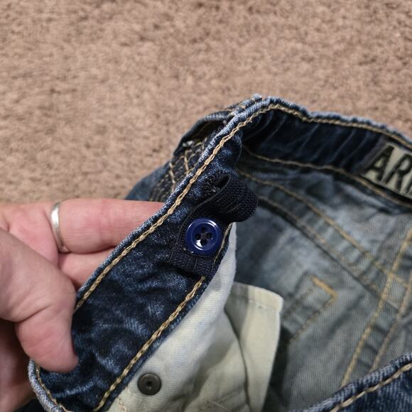 Ariat B5 Slim Boot Cut Jeans Boys 12 Medium Wash Thick Stitch Cowboy Western - Picture 7 of 8